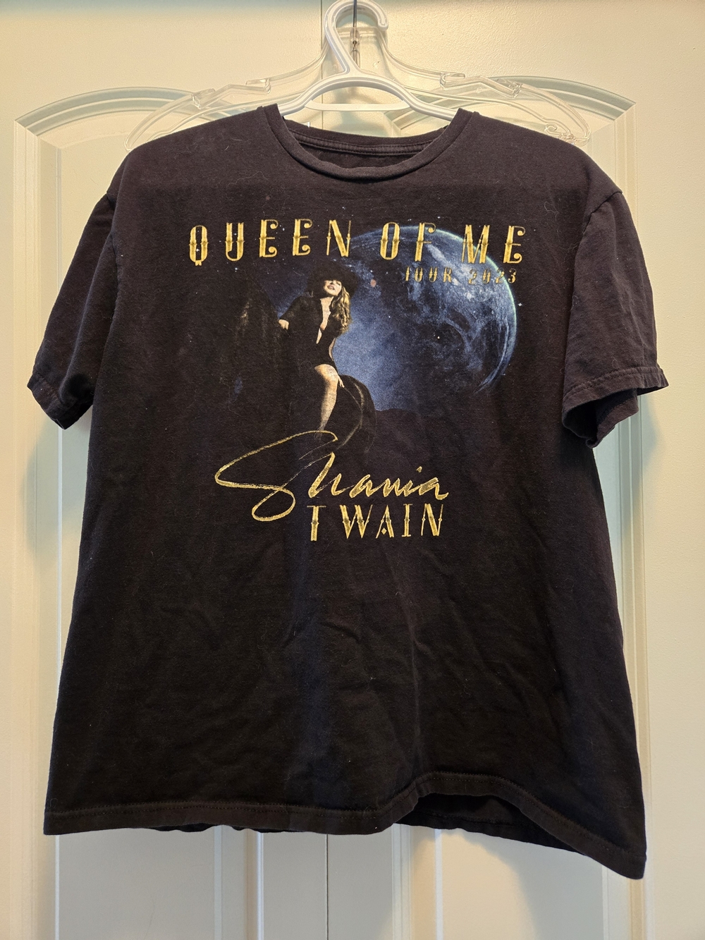 Shania Twain Queen Of Me Tour 2023 Black Graphic Tee - Large